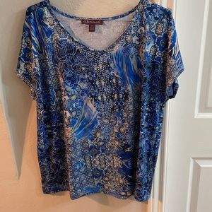 Blue Gloria Vanderbilt Top